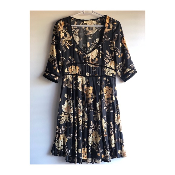 Spell & the Gypsy Sweet Rosa 90's Dress in Coal